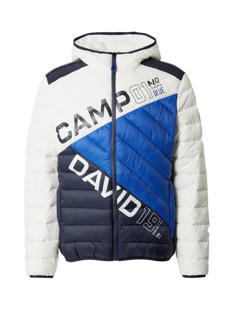 CAMP DAVID Steppjacke, mit Kapuze, mit Colour-Blocking und Rücken-Print günstig online kaufen