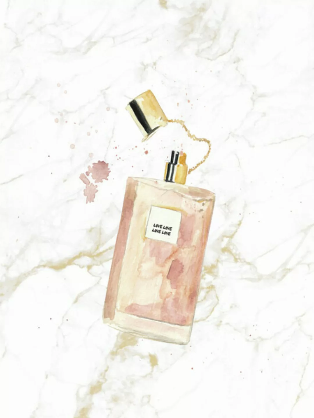Poster / Leinwandbild - Iconic Perfume Love günstig online kaufen