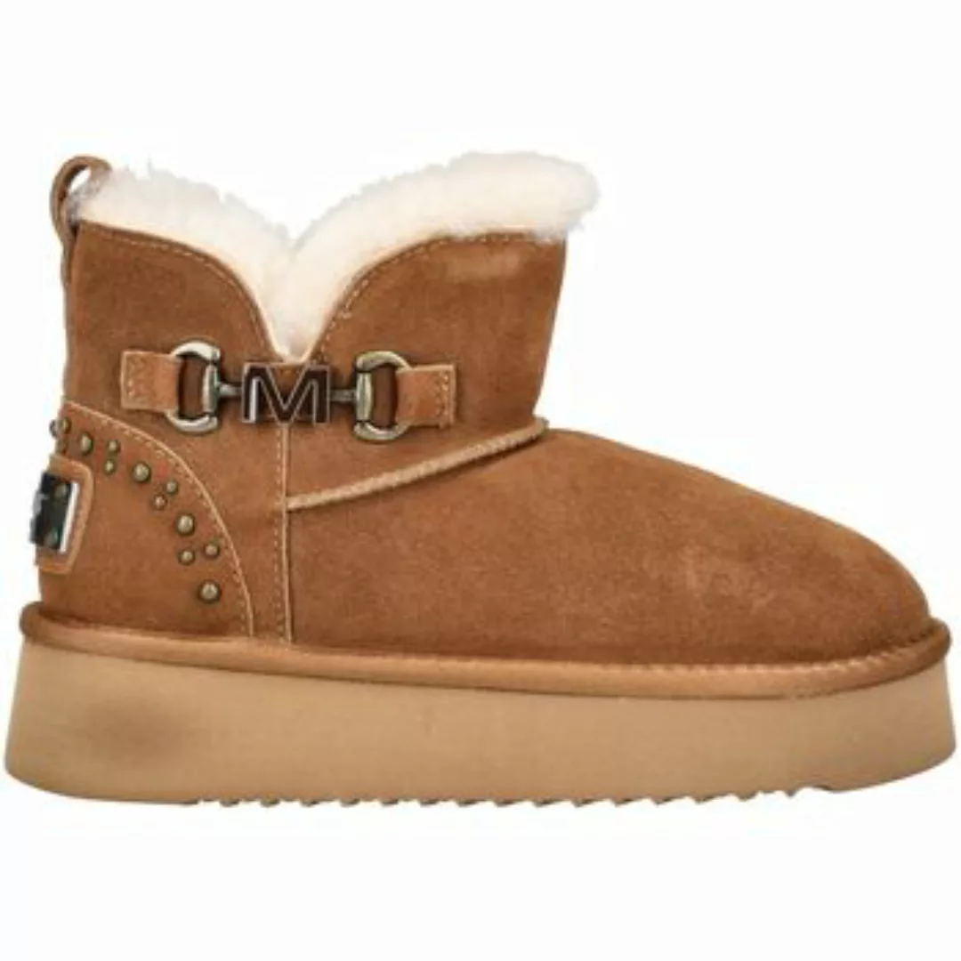 Mustang Shoes Plateaustiefelette "Mustang Shoes Stiefelette Veloursleder" günstig online kaufen