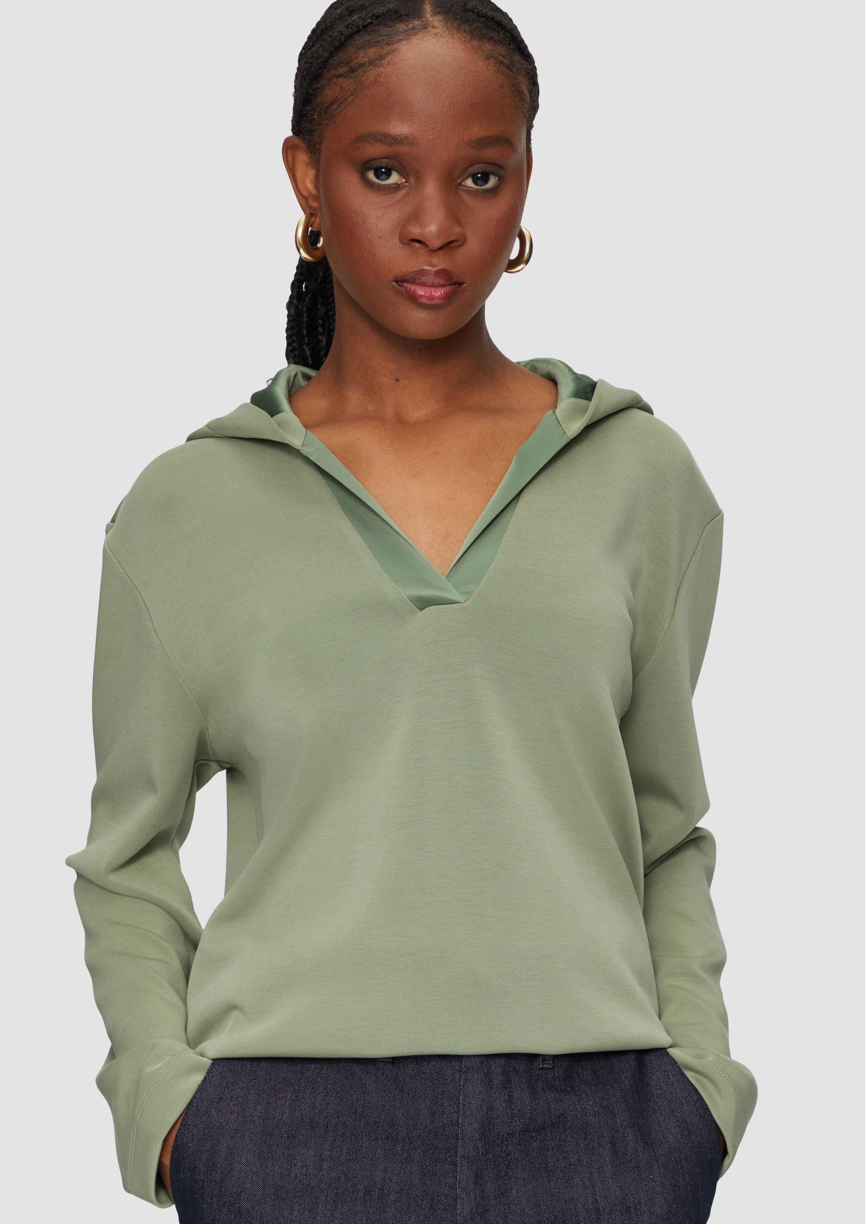 s.Oliver BLACK LABEL Sweatshirt Kapuzenshirt mit günstig online kaufen