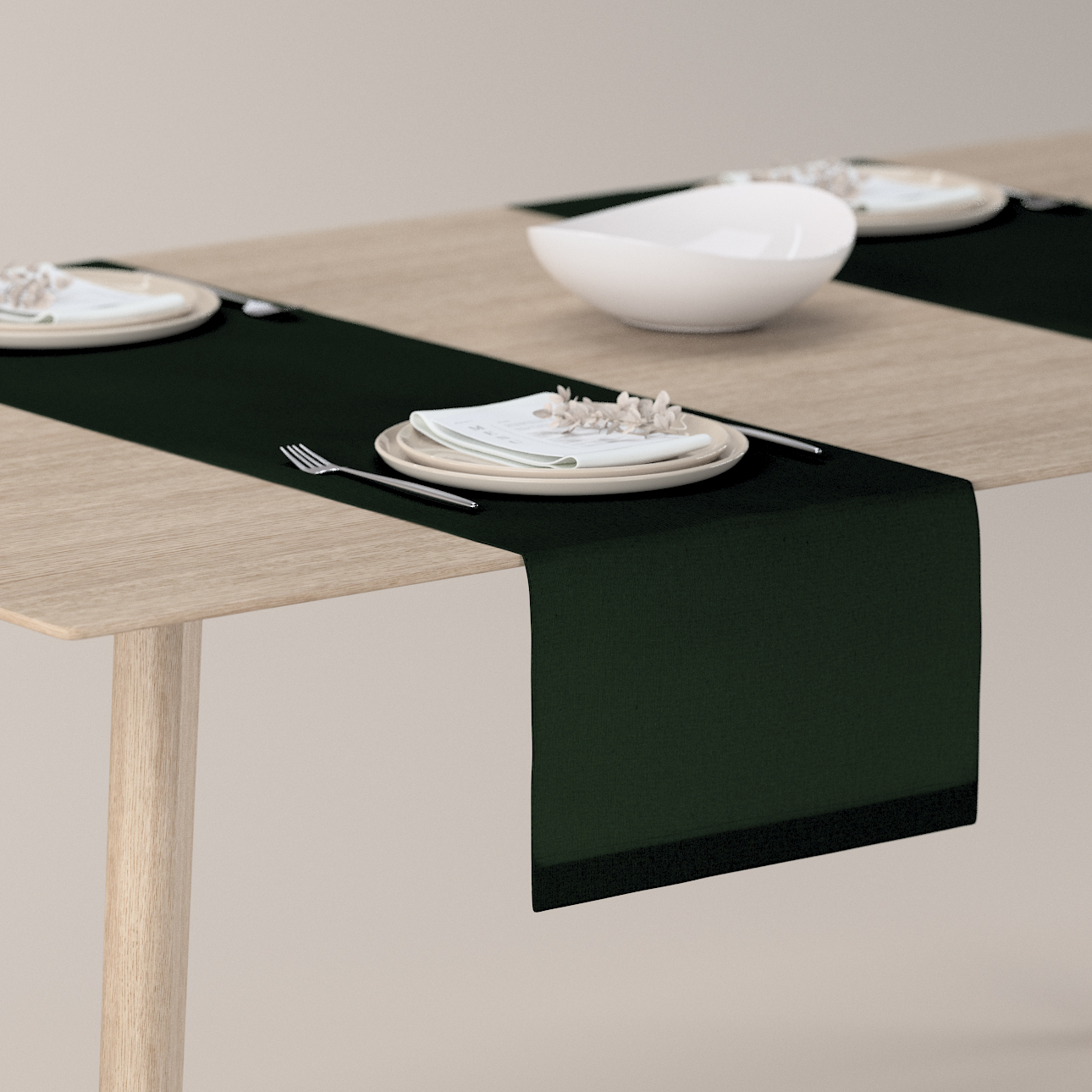 Tischläufer, dunkelgrün, 40 x 130 cm, Quadro (144-33) günstig online kaufen