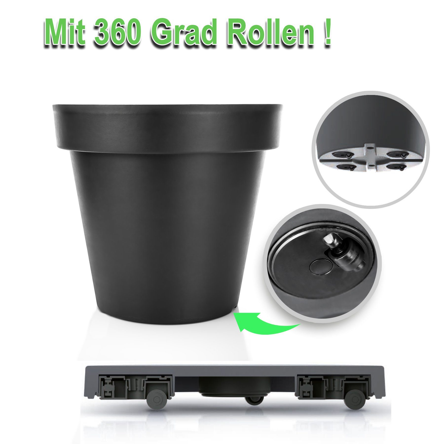 BigDean Blumentopf 2x Pflanzkübel XXL ø günstig online kaufen