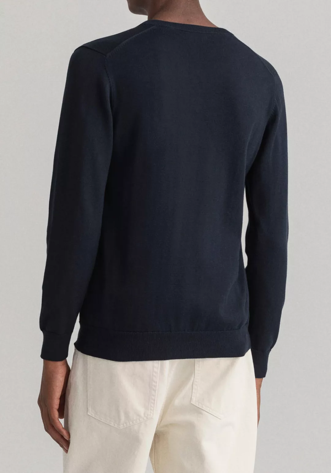 Gant V-Ausschnitt-Pullover Classic Cotton V-Neck Premium Strickpullver aus günstig online kaufen