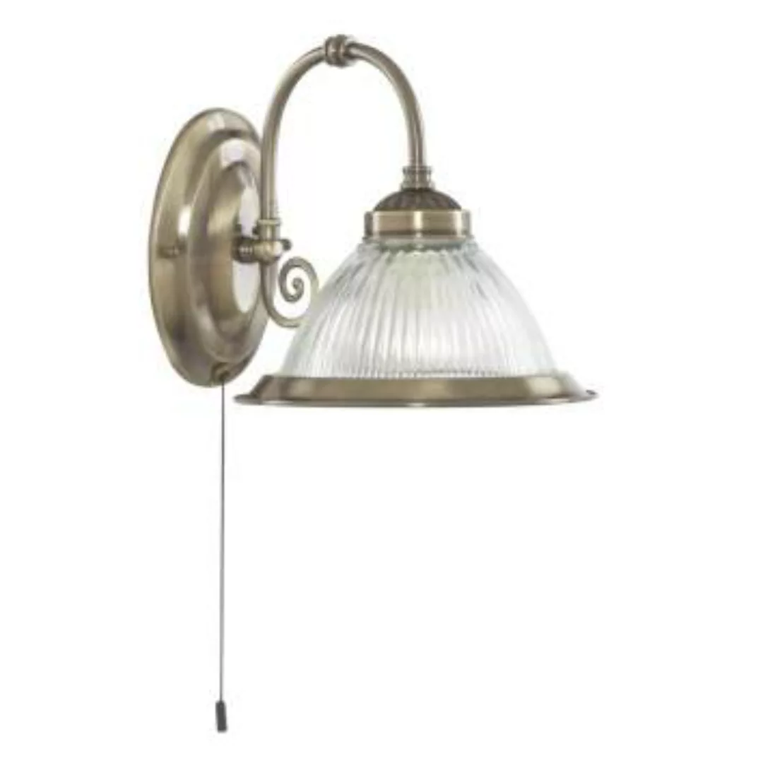 Jugendstil Wandlampe mit Glasschirm Antik günstig online kaufen