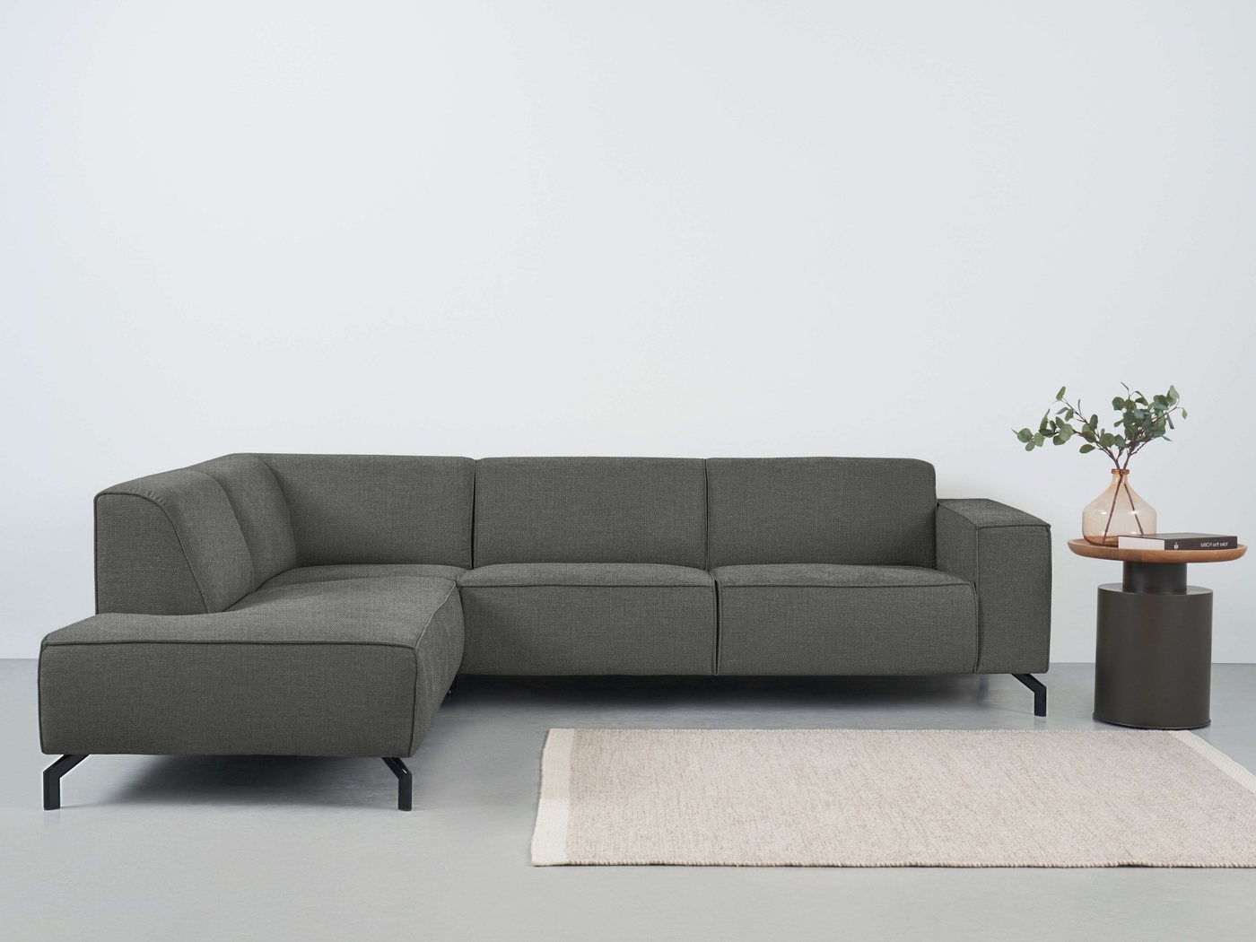 Places of Style Ecksofa Lorcan, Breite 275 cm, weiches Sitzgefühl, mit schw günstig online kaufen