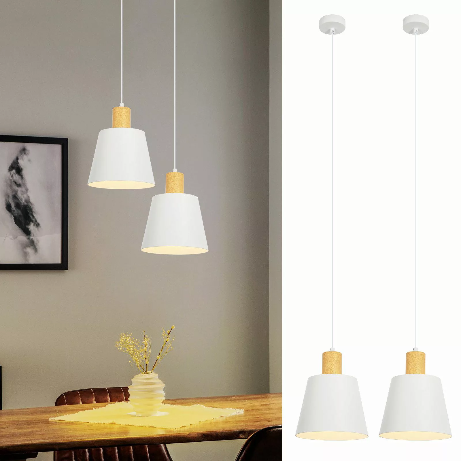 Nettlife Pendelleuchte Vintage Esszimmer 2x E27 günstig online kaufen