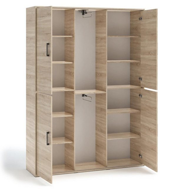 Beautysofa Garderobenschrank Lang (modern / loft Stil, Kleiderschrank mit T günstig online kaufen