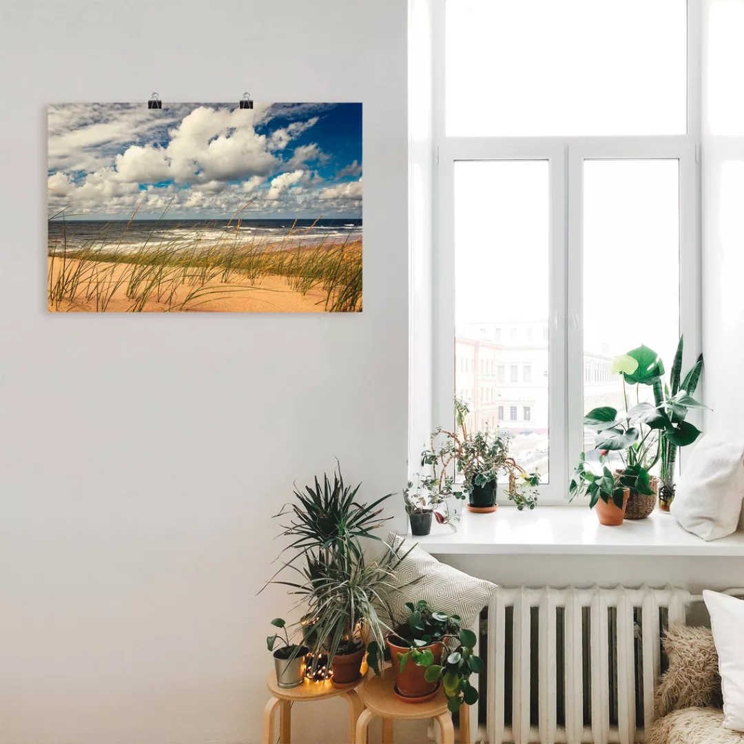 Artland Wandbild "Strand Paal 17 02", Strand, (1 St.), als Alubild, Outdoor günstig online kaufen