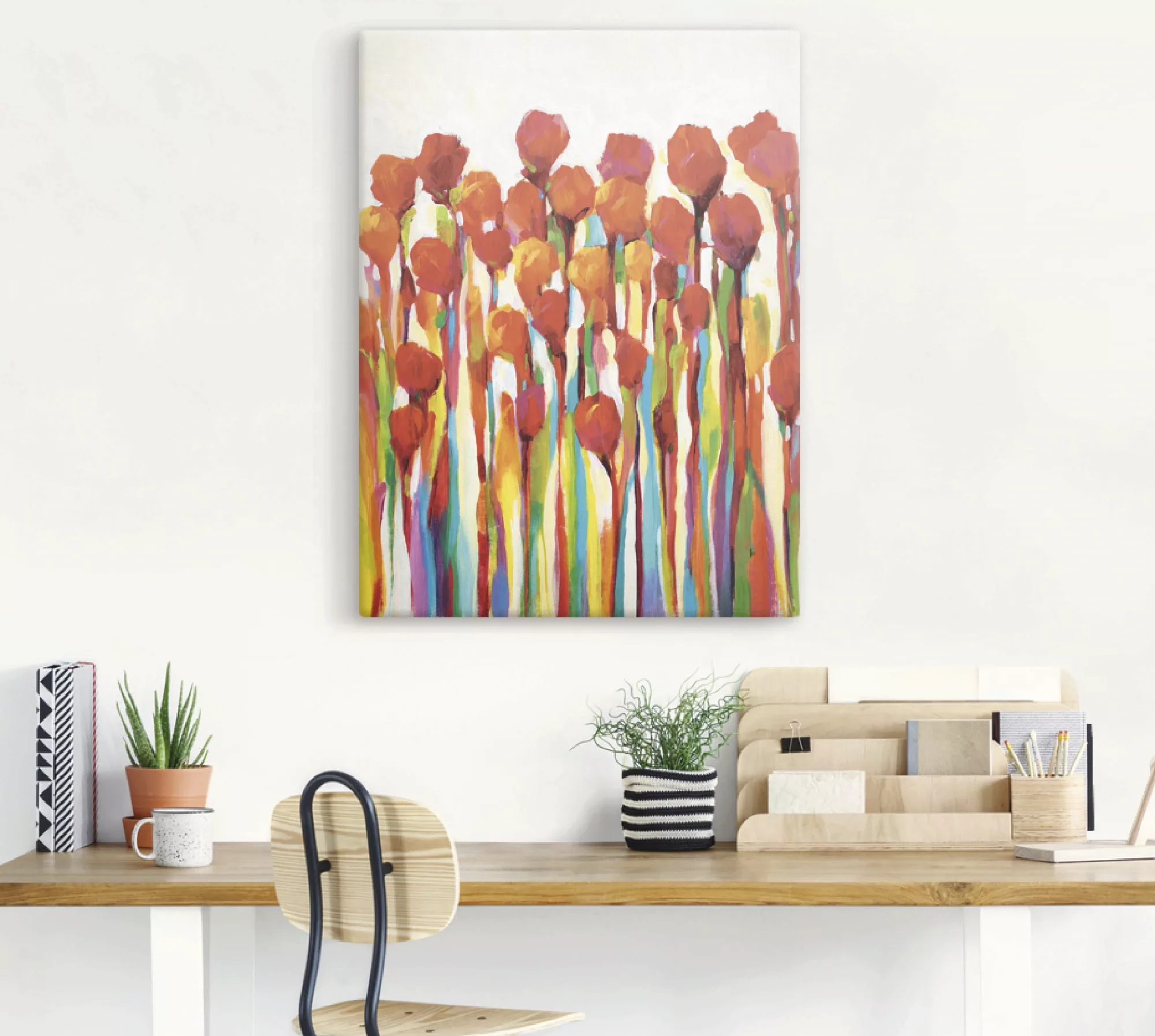 Artland Wandbild »Strotzen mit Farben I«, Blumenwiese, (1 St.), als Leinwan günstig online kaufen