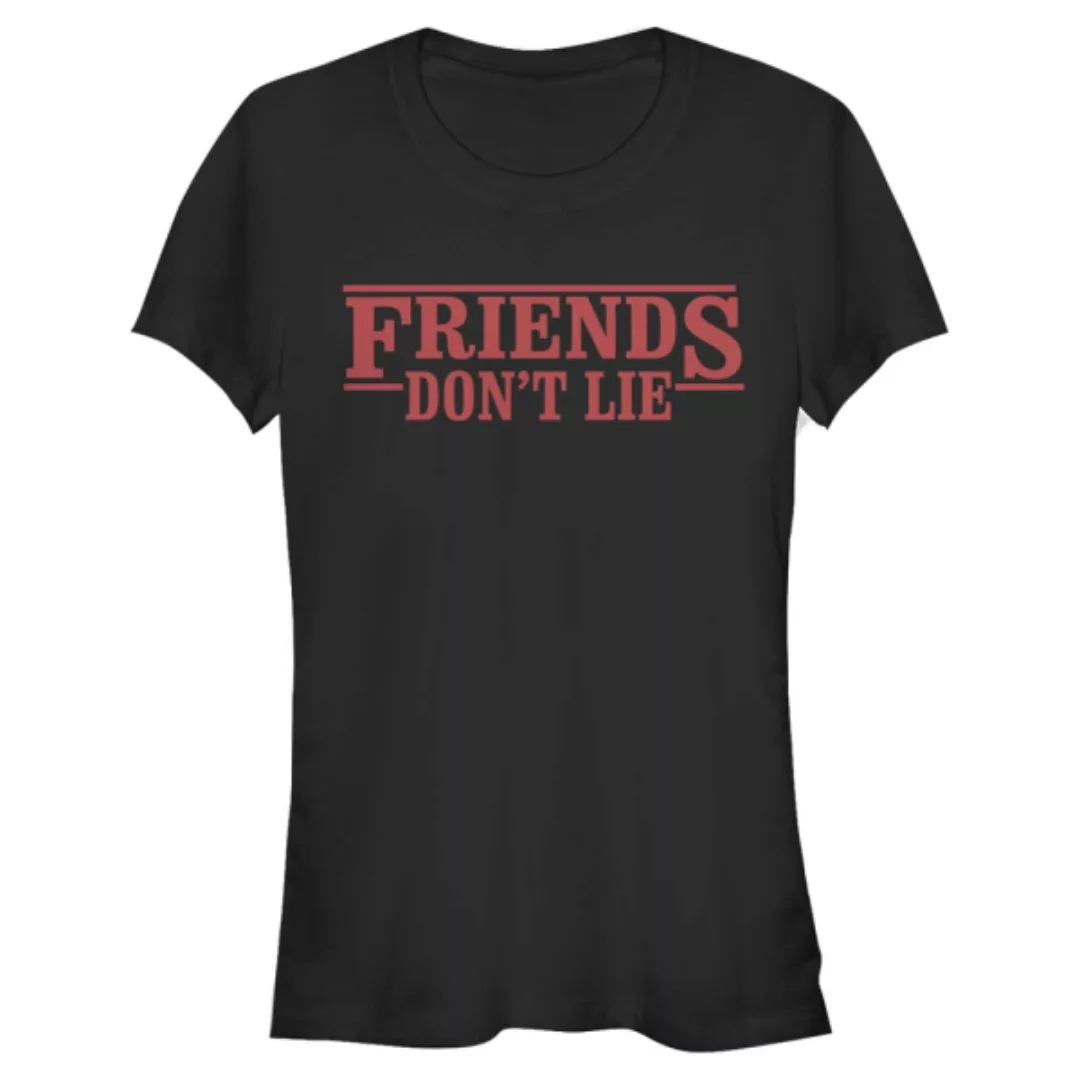 Netflix - Stranger Things - Quote Friends Dont Lie - Frauen T-Shirt günstig online kaufen