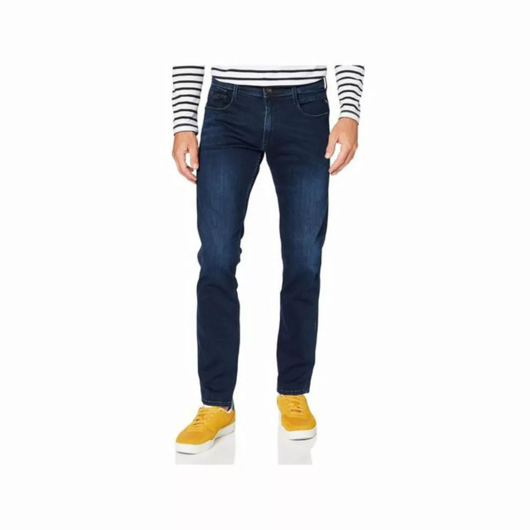 Replay Herren Jeans Anbass - Slim Fit - Grau - Dark Grey Denim günstig online kaufen