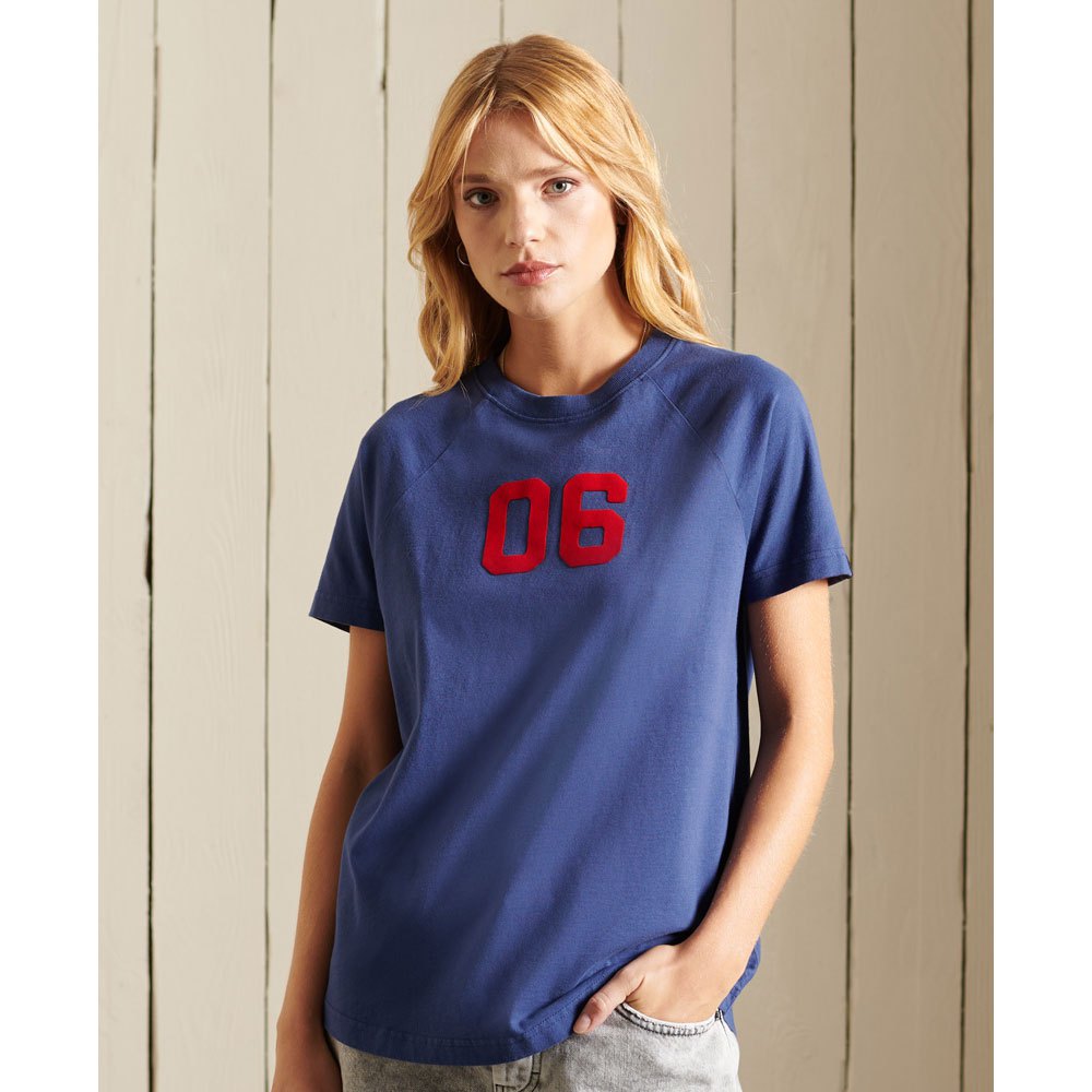 Superdry Vintage Logo Ac Raglan Kurzarm T-shirt XS Frontier Blue günstig online kaufen