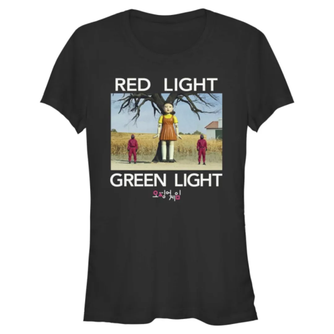 Netflix - Squid Game - Doll & Guards Red Light Green Light - Frauen T-Shirt günstig online kaufen