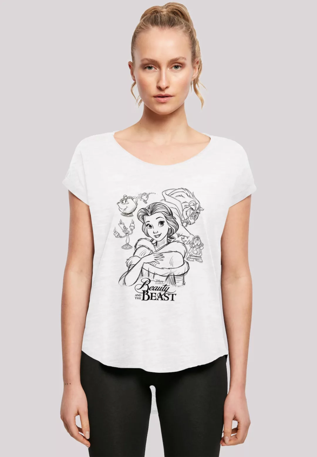 F4NT4STIC T-Shirt "Disney Die Schöne und das Biest Collage Zeichnung", Prin günstig online kaufen