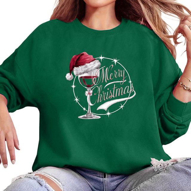 MC Star Longsweatshirt Merry Christmas Pullover Damen Sweatshirt(S-2XL) günstig online kaufen