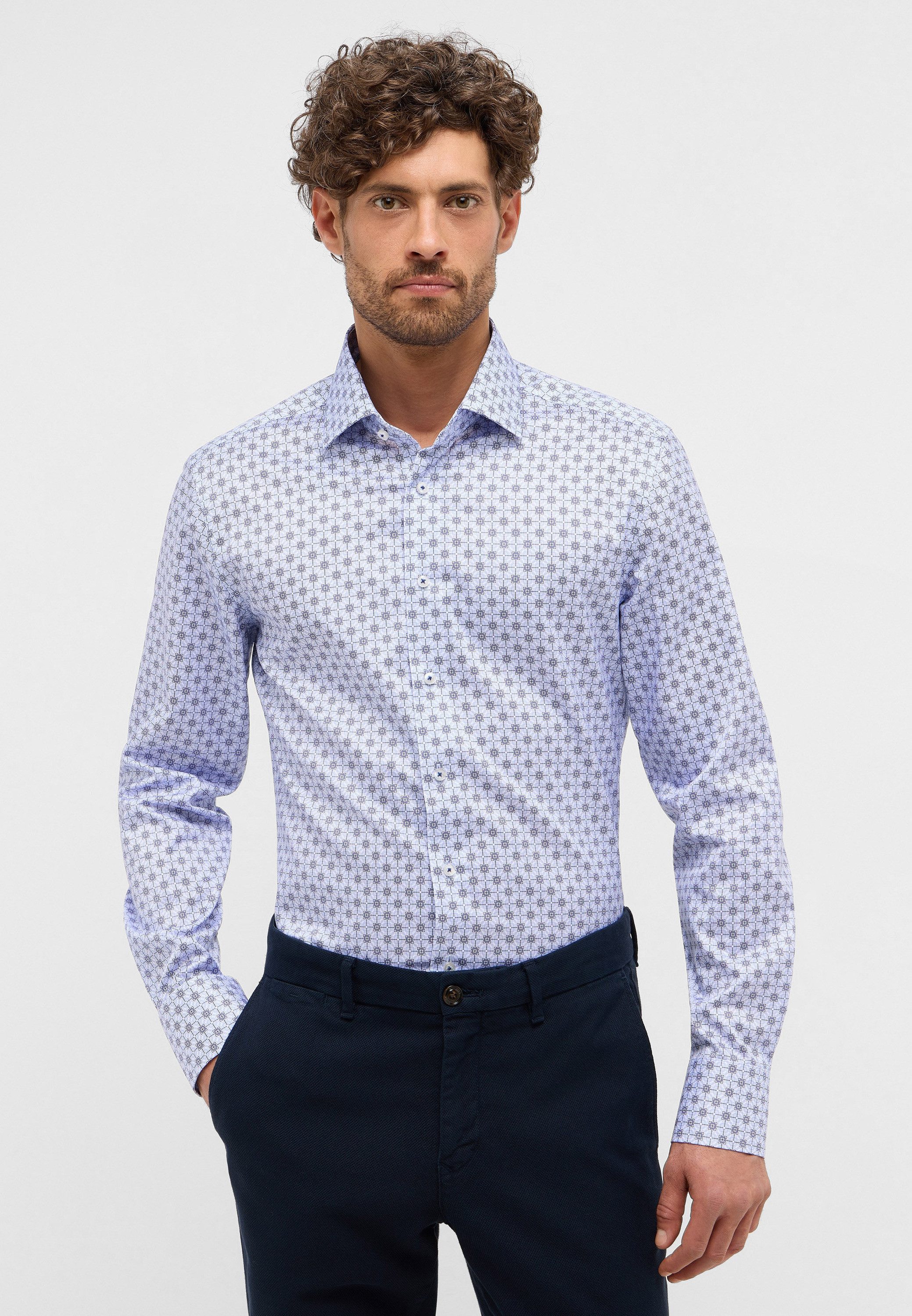Eterna Langarmhemd "SLIM FIT", NON IRON (bügelfrei) günstig online kaufen