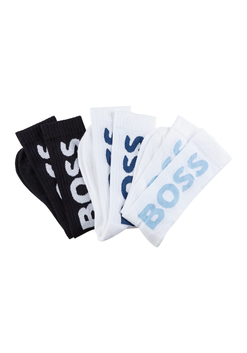 BOSS Socken "3P QS Rib Logo CC", mit Logo günstig online kaufen