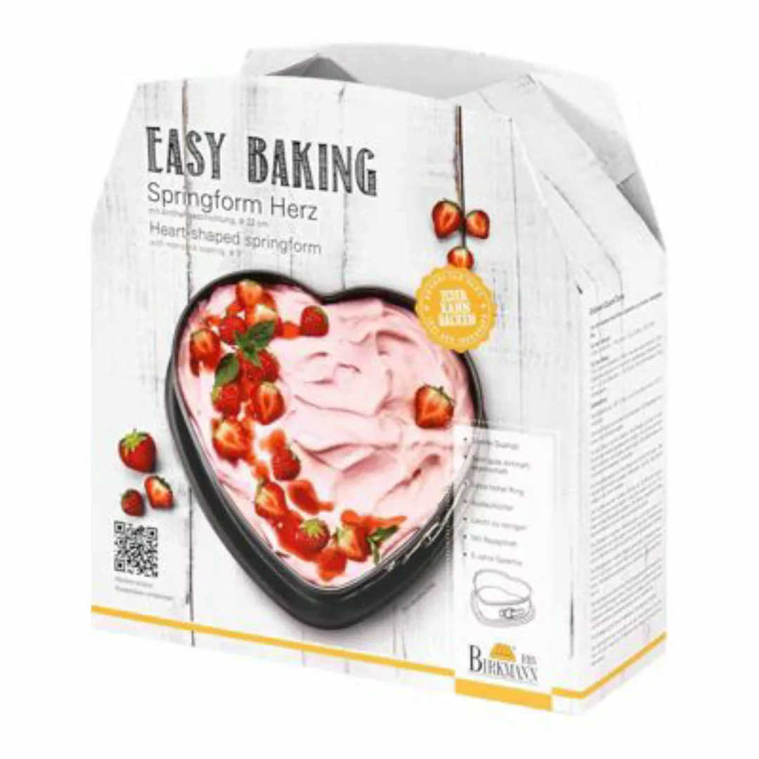 Birkmann Easy Baking Herz Springform Ø 22 cm Backformen grau günstig online kaufen