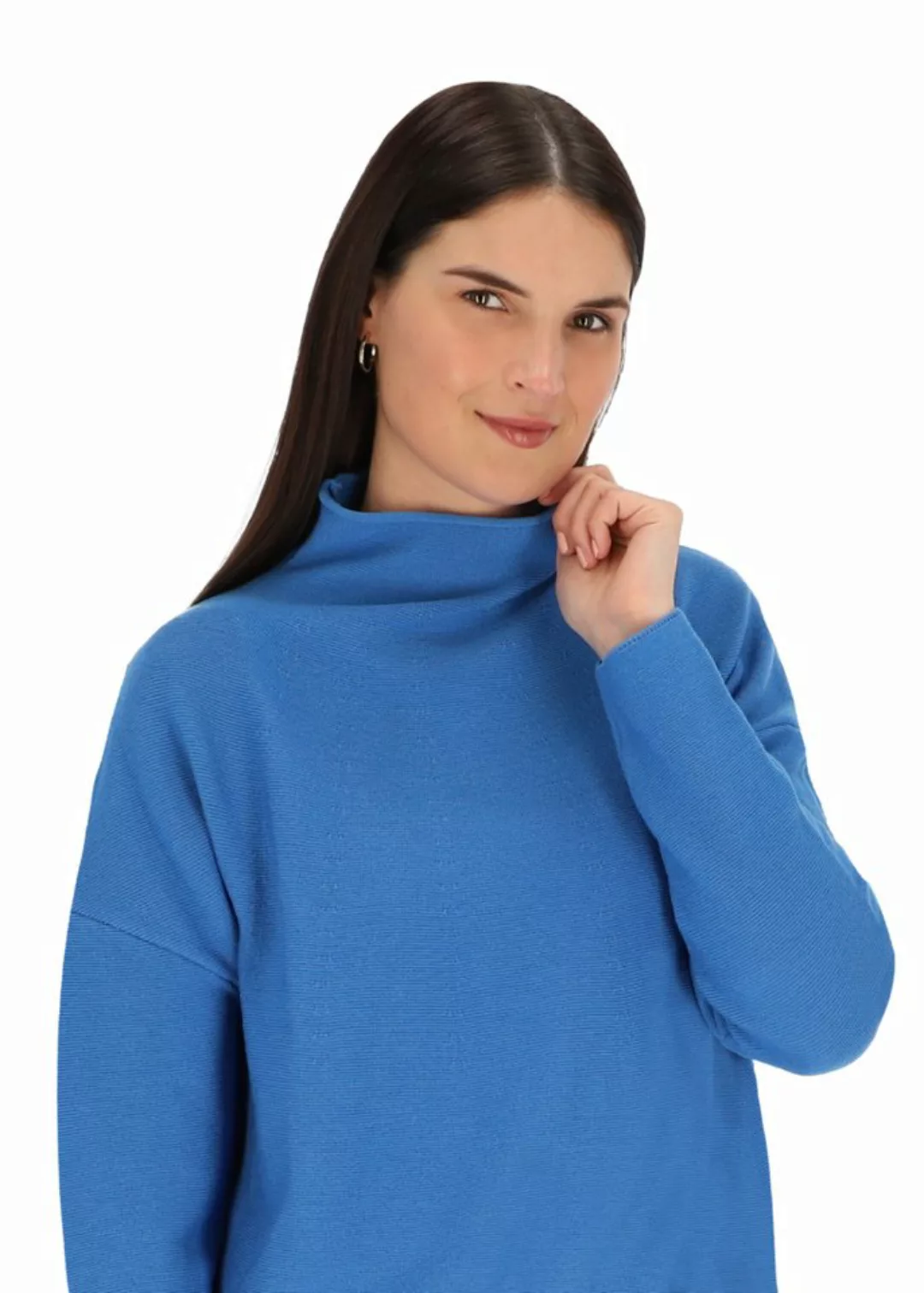 halsüberkopf Accessoires Strickpullover Strickpullover mit Stehkragen aus M günstig online kaufen