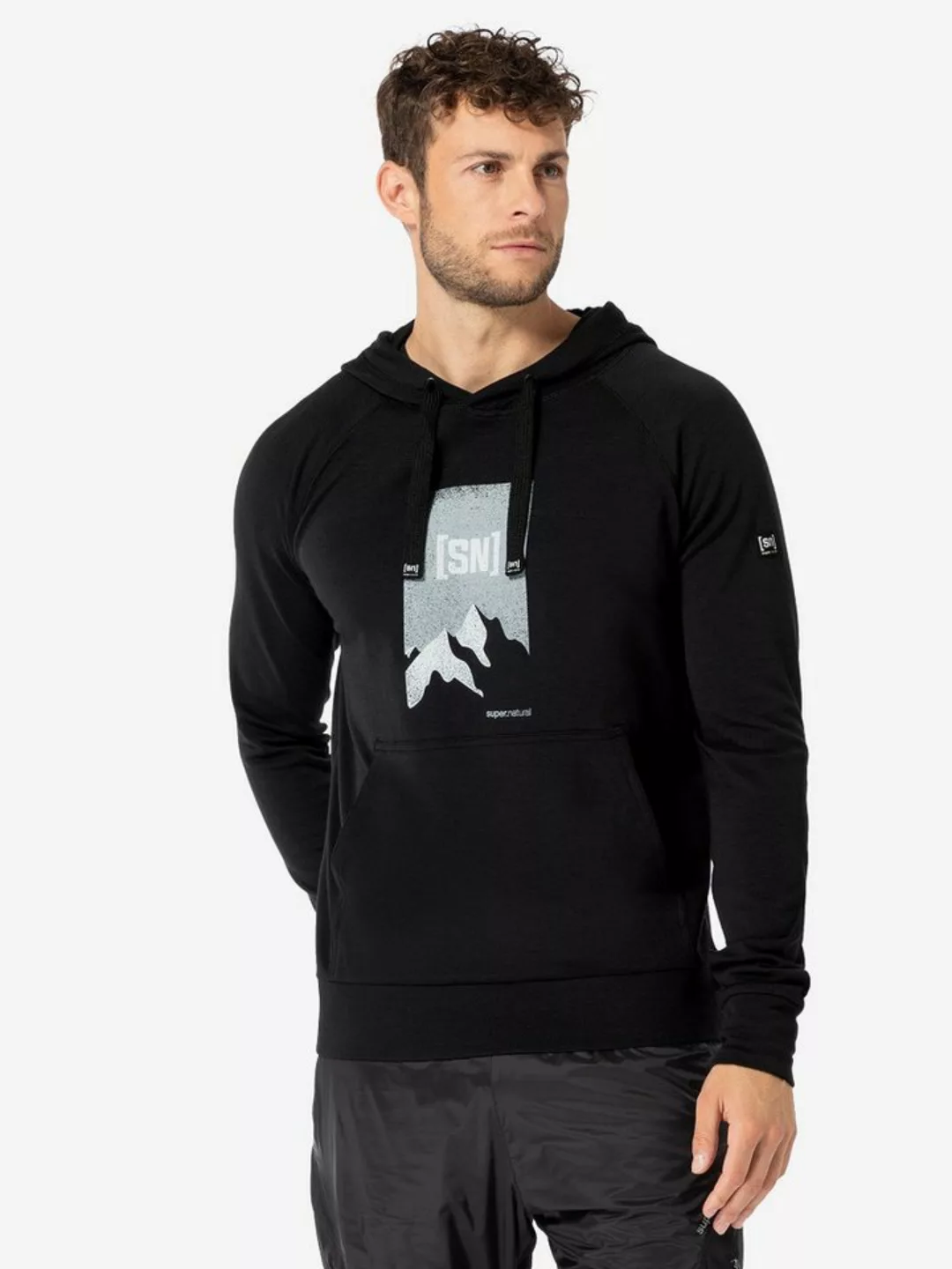 SUPER.NATURAL Sweatshirt für Herren, Merino FAVOURITE 2 PITCH mit Berg Moti günstig online kaufen