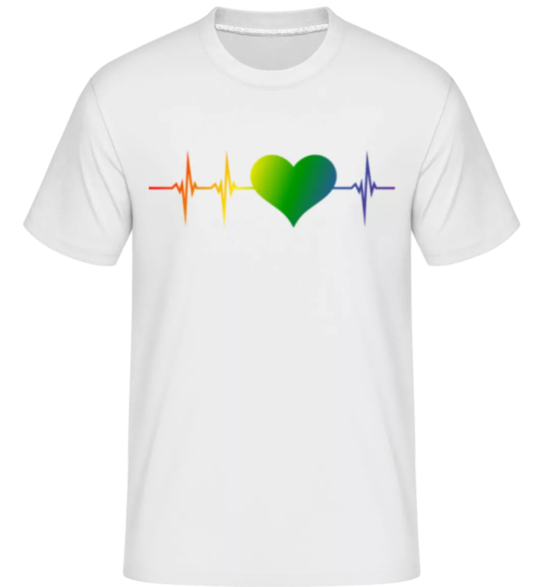 LGBTQ Herzschlag · Shirtinator Männer T-Shirt günstig online kaufen