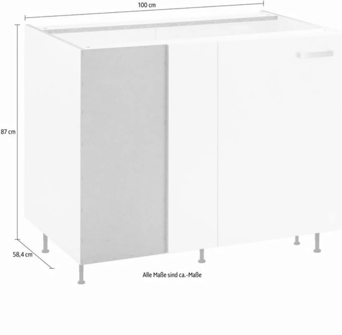 OPTIFIT Eckunterschrank Parma Breite 100 cm günstig online kaufen