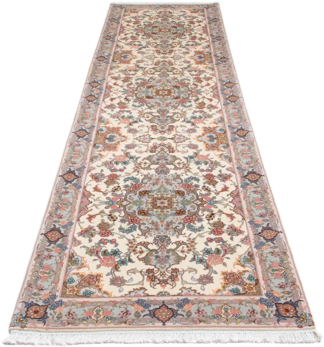 morgenland Orientteppich »Perser - Täbriz - Royal - 356 x 90 cm - beige«, r günstig online kaufen