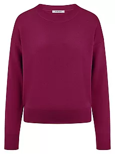 Rundhals-Pullover Peter Hahn pink günstig online kaufen