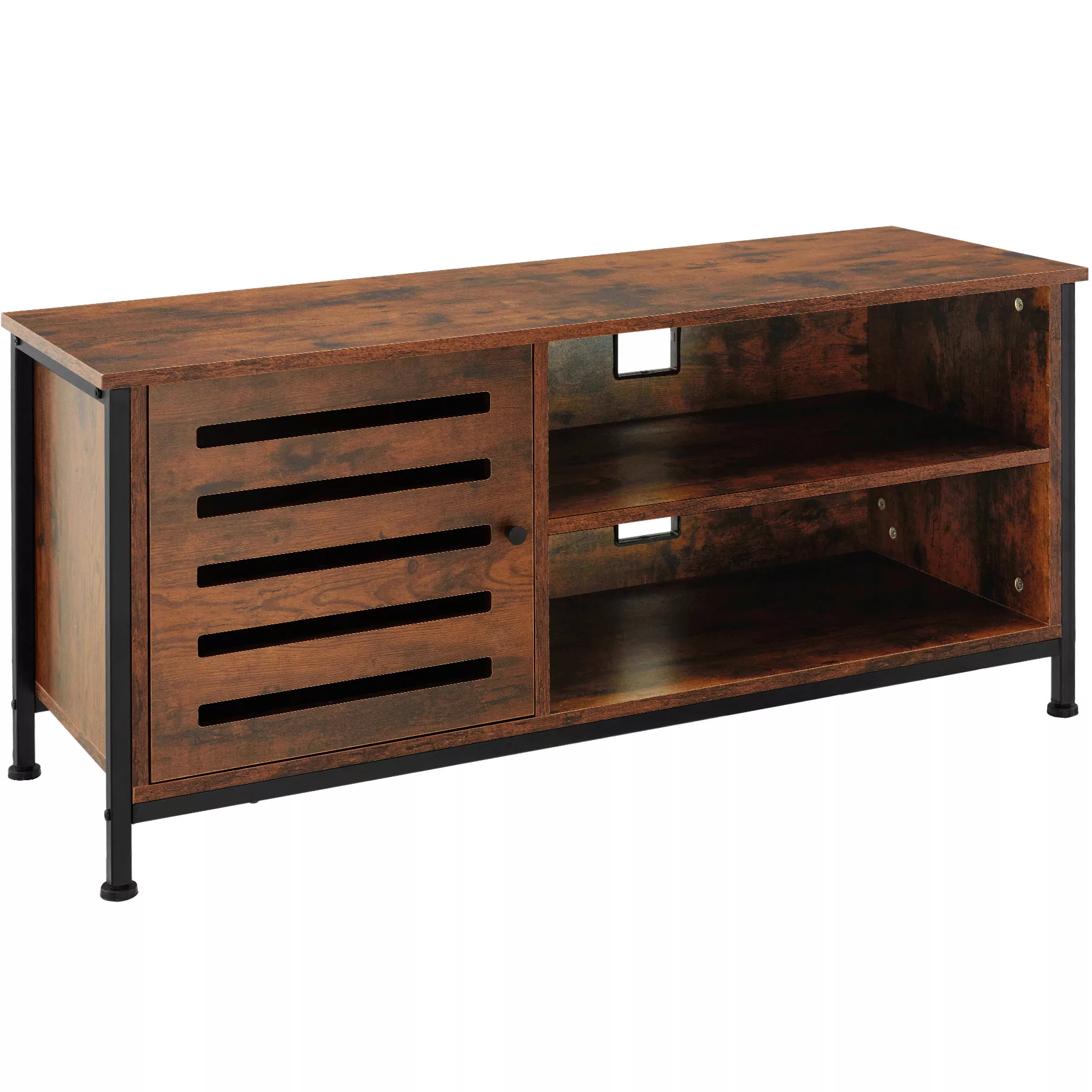 TV-Board Galway 110x41,5x50,5cm - Industrial Holz dunkel, rustikal günstig online kaufen
