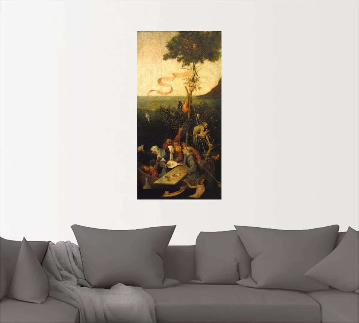 Artland Wandbild "Das Narrenschiff.", Gruppen & Familien, (1 St.), als Lein günstig online kaufen