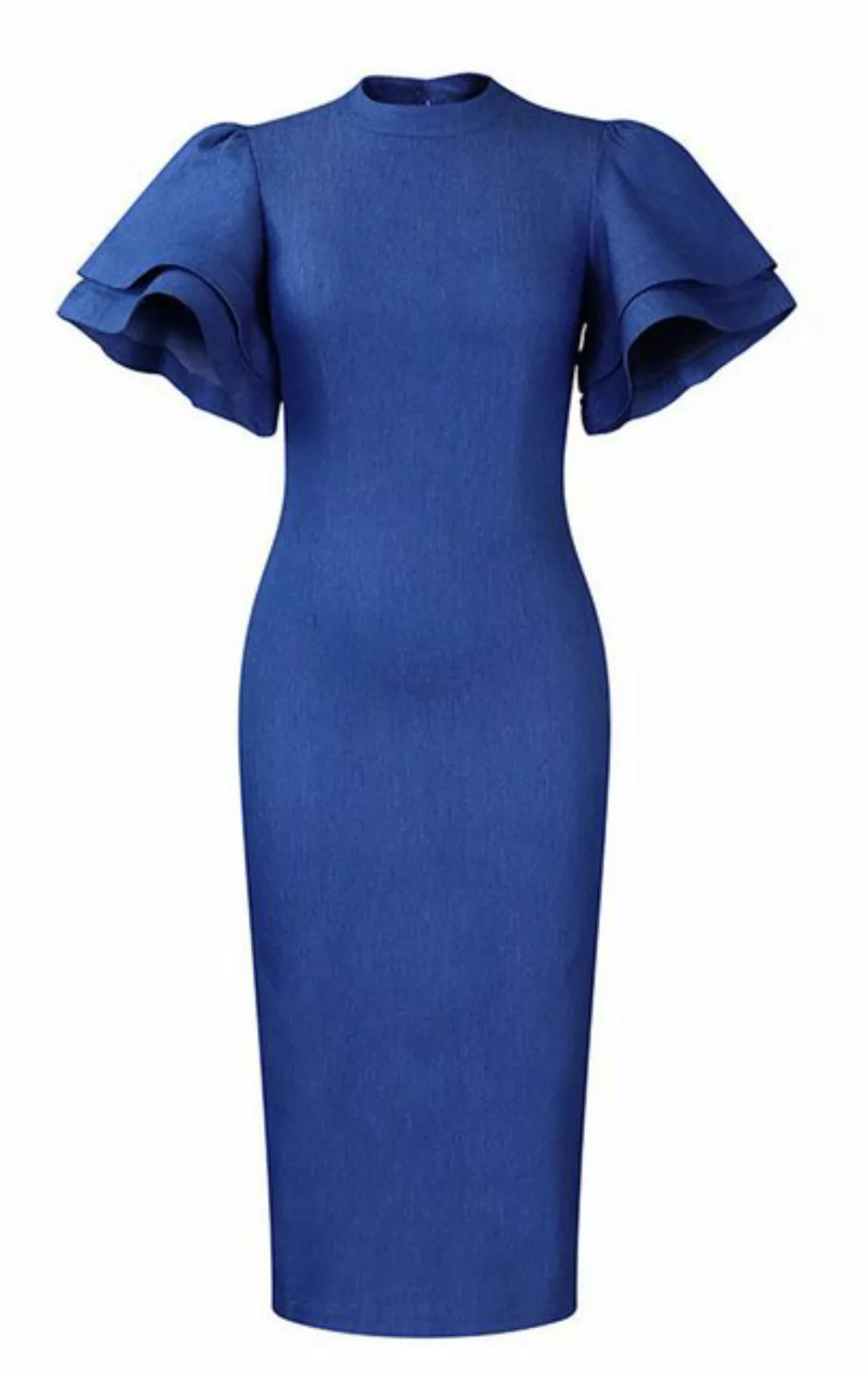 ZWY Dirndl Langes schlankes einfarbiges Damenkleid Bankett-Abendkleid günstig online kaufen