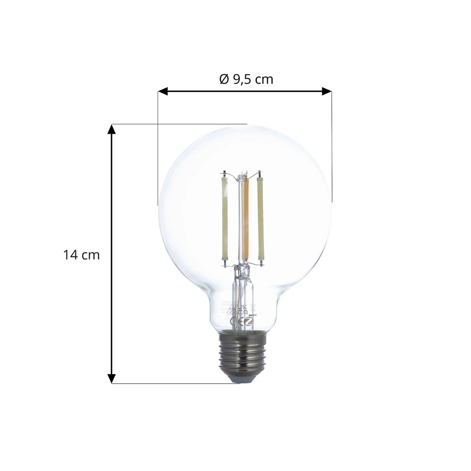LUUMR Smart LED-Globelampe E27 G95 7W ZigBee Tuya klar 2er günstig online kaufen