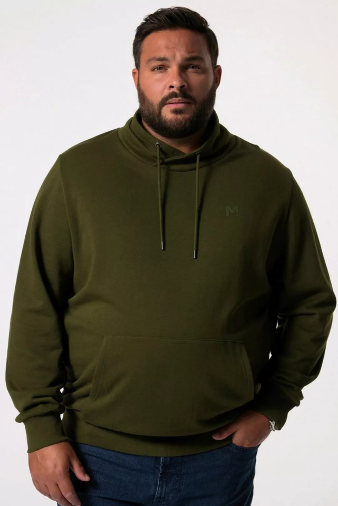 Men Plus Sweatshirt Men+ Sweatshirt Stehkragen bis 8 XL günstig online kaufen