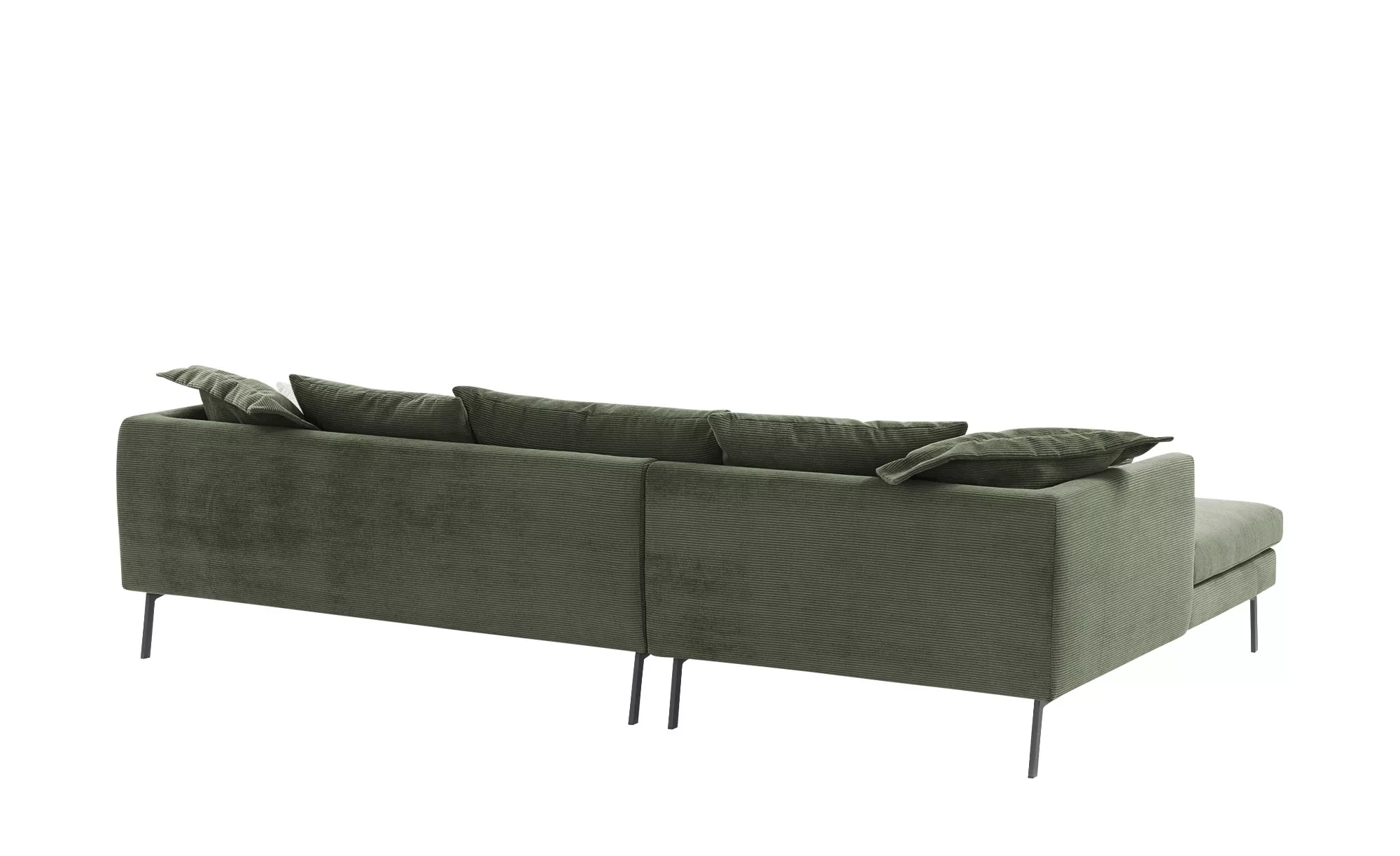 Gray & Jones Ecksofa aus Cord  ¦ grün ¦ Maße (cm): B: 284 H: 85 T: 178.0 Po günstig online kaufen