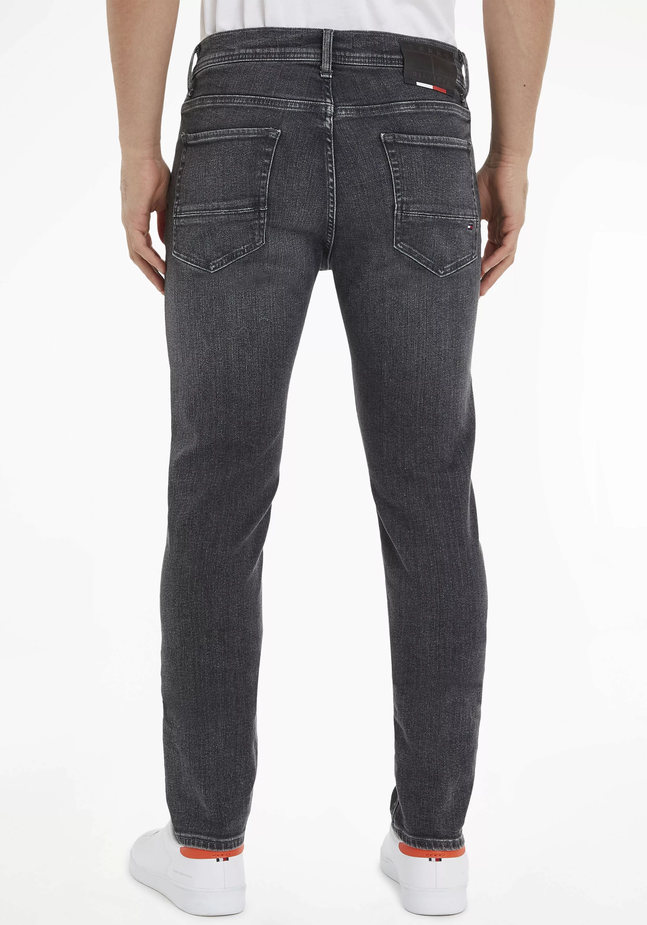 Tommy Hilfiger 5-Pocket-Jeans SLIM BLEECKER PSTR mit Tommy Hilfiger Leder-B günstig online kaufen