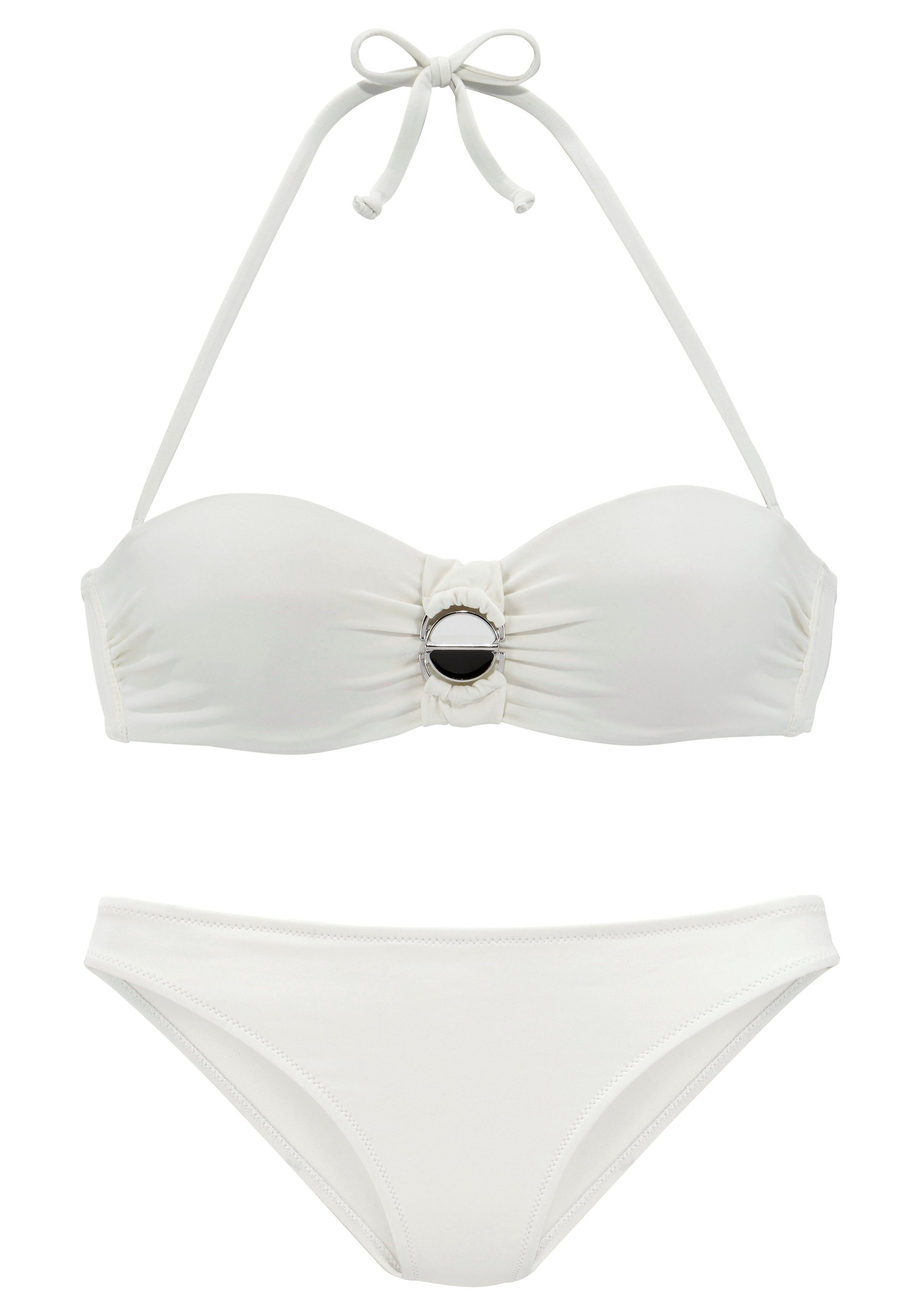 JETTE Bügel-Bandeau-Bikini mit modischer Schnalle günstig online kaufen