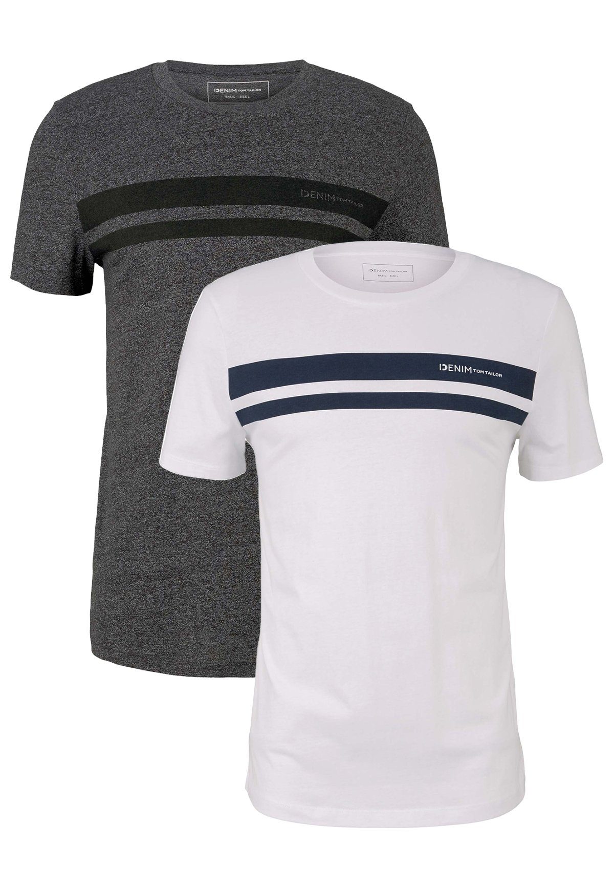 TOM TAILOR T-Shirt 2-er Set Basic günstig online kaufen
