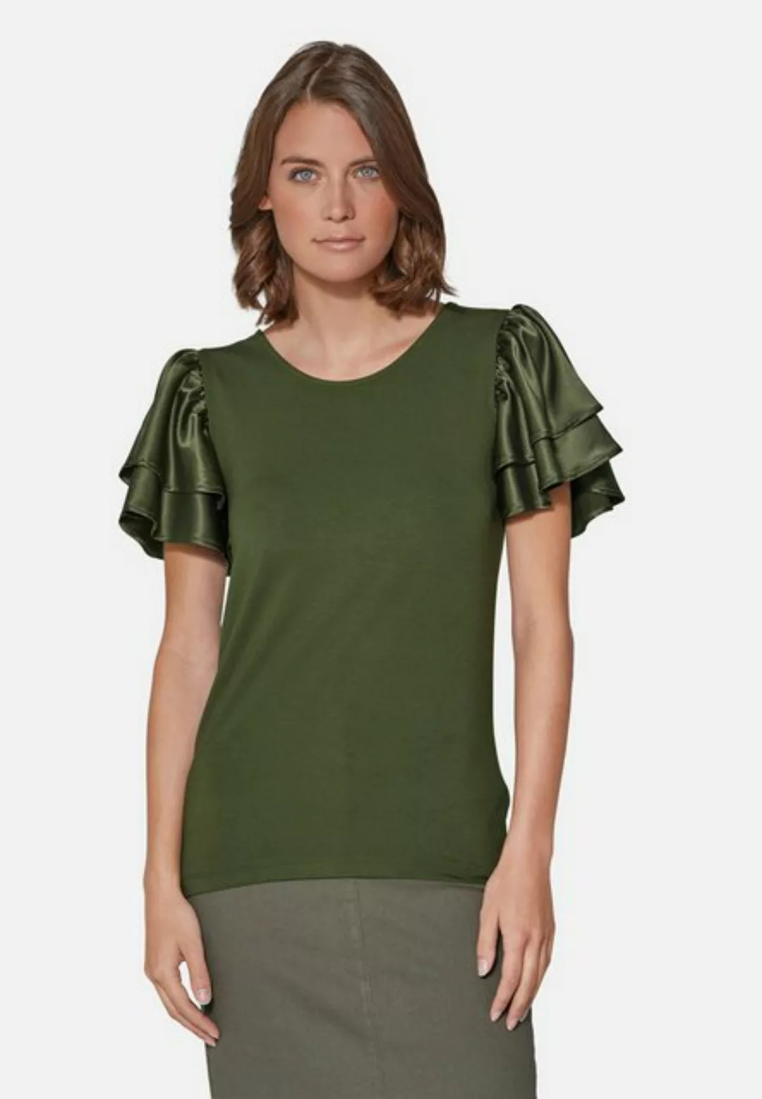 MADELEINE Kurzarmshirt Shirt mit Rüschenärmeln günstig online kaufen