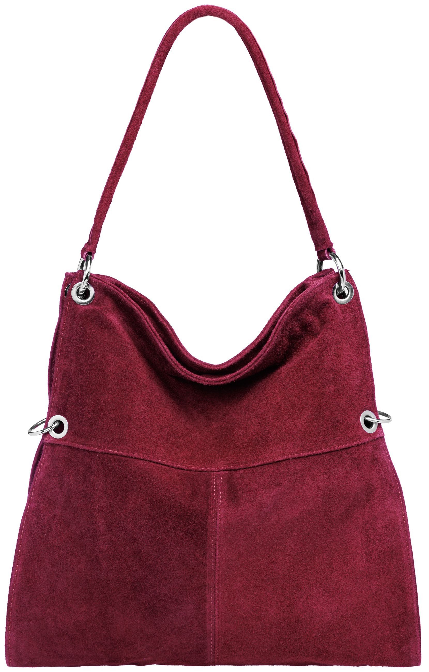 Caspar Schultertasche Große Vintage Damen Leder günstig online kaufen