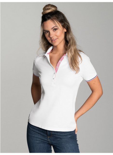 Trigema Poloshirt TRIGEMA Slim Fit Poloshirt mit kontrastfarbigen Akzenten günstig online kaufen