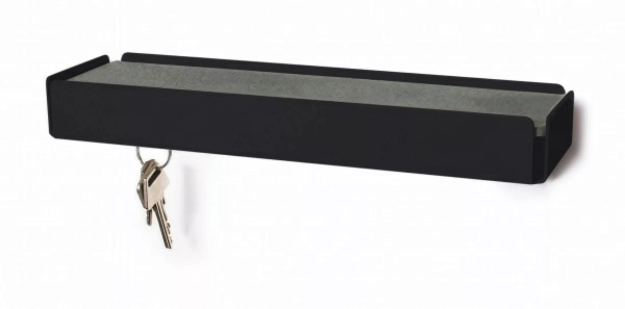 Schlüsselbrett KEY-BOX schwarz Filz grau günstig online kaufen