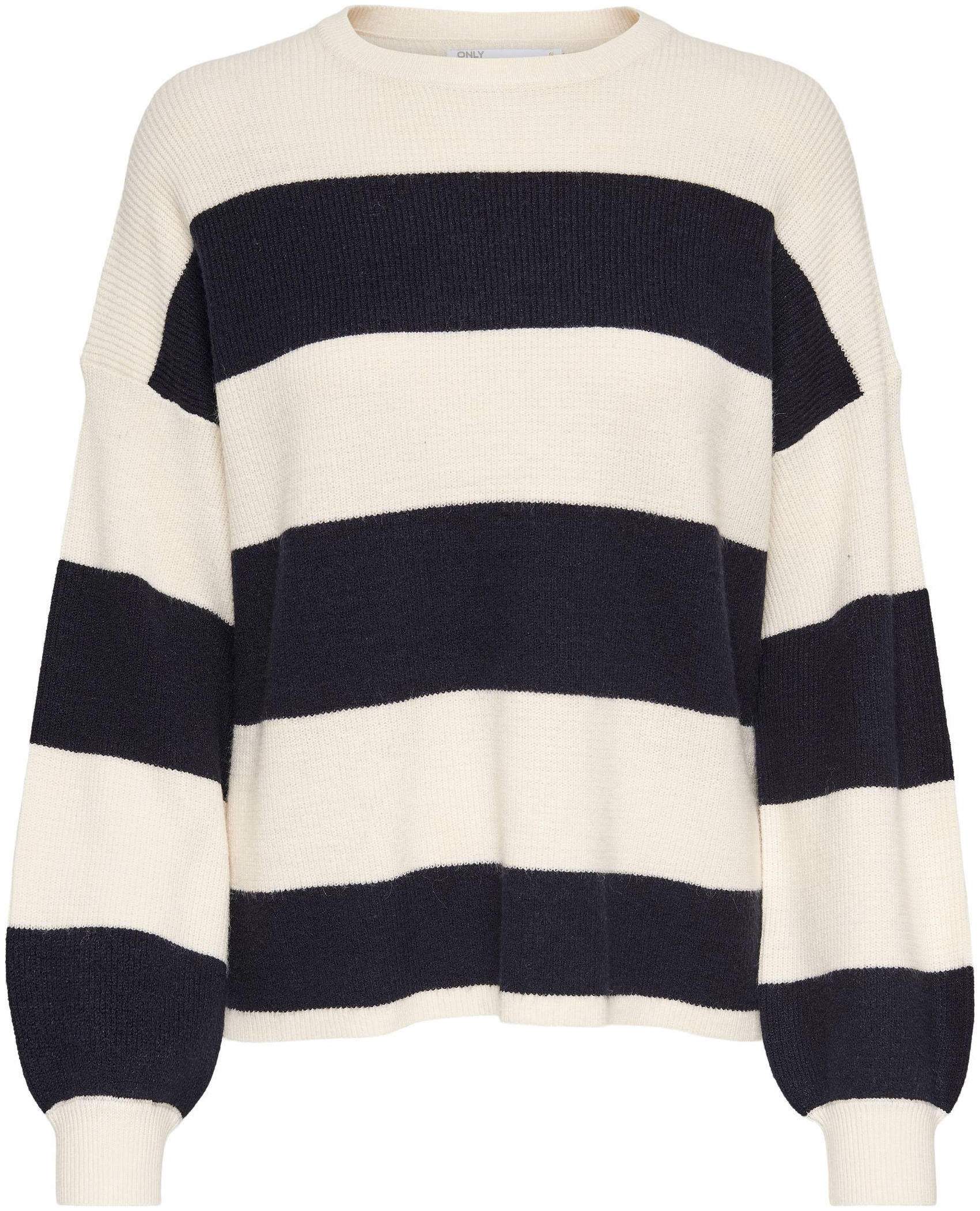 ONLY Strickpullover ONLATIA L/S STRIPE PULLOVER KNT NOOS günstig online kaufen