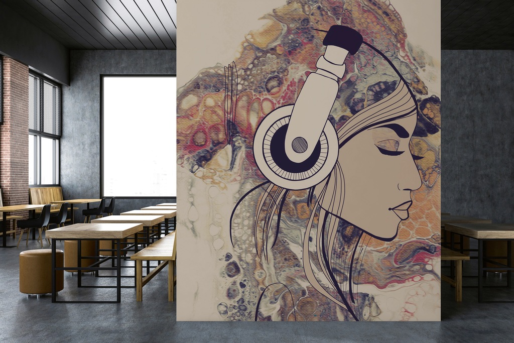 living walls Fototapete »ARTist Acryl Lady«, Vlies, Wand, Schräge günstig online kaufen