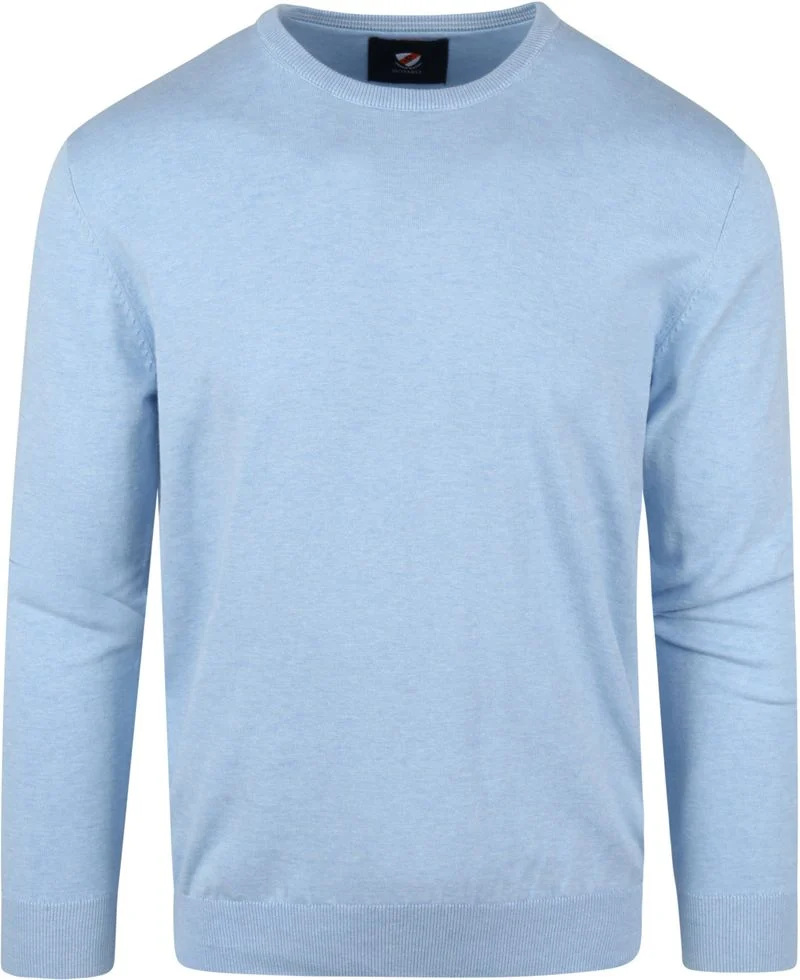 Suitable  Pullover O-Ausschnitt Hell Blau - Größe 4XL günstig online kaufen