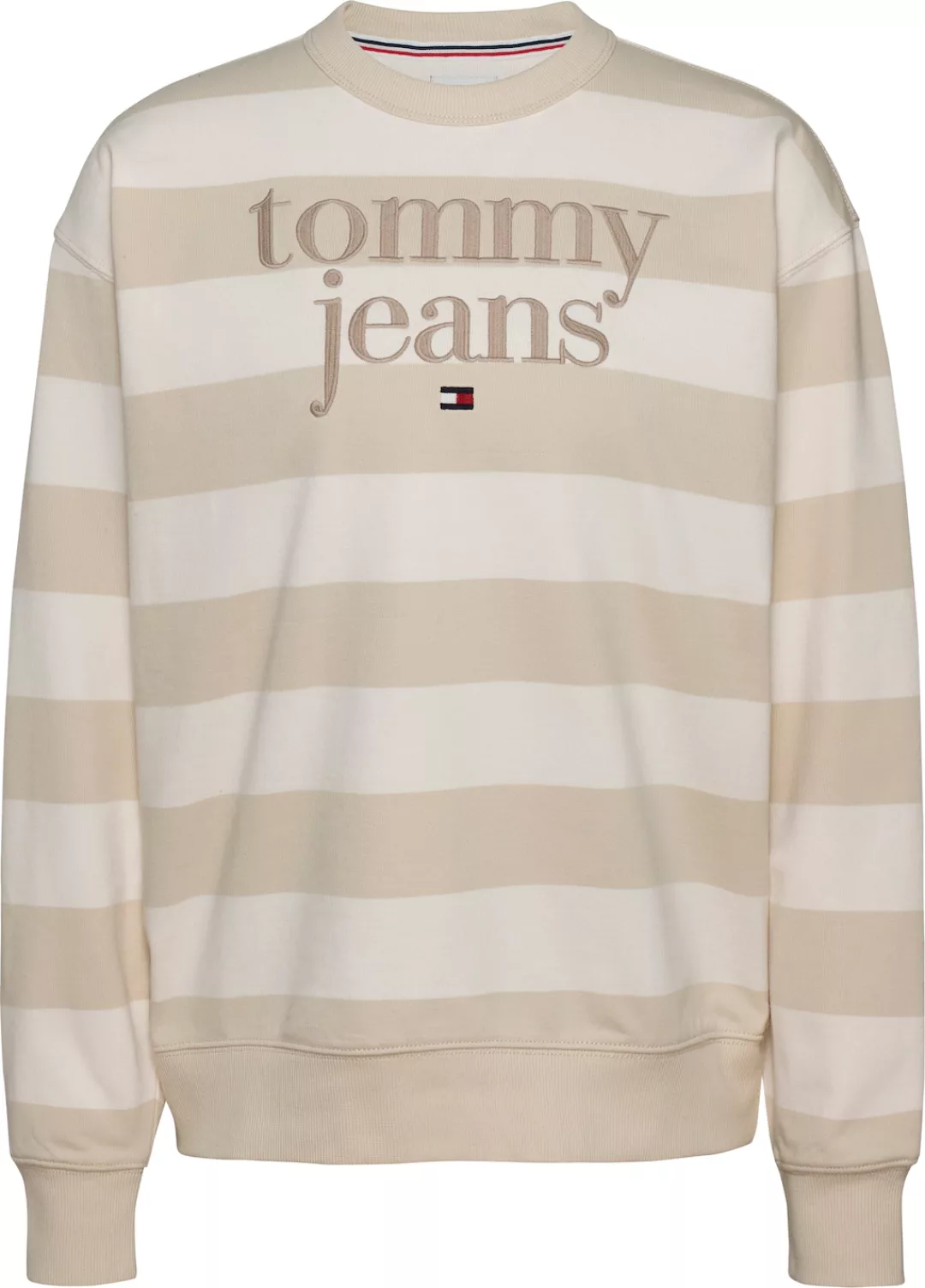 Tommy Jeans Sweatshirt TJW RLX STRIPE ESS LOGO 1 CREW mit Streifendessin, L günstig online kaufen