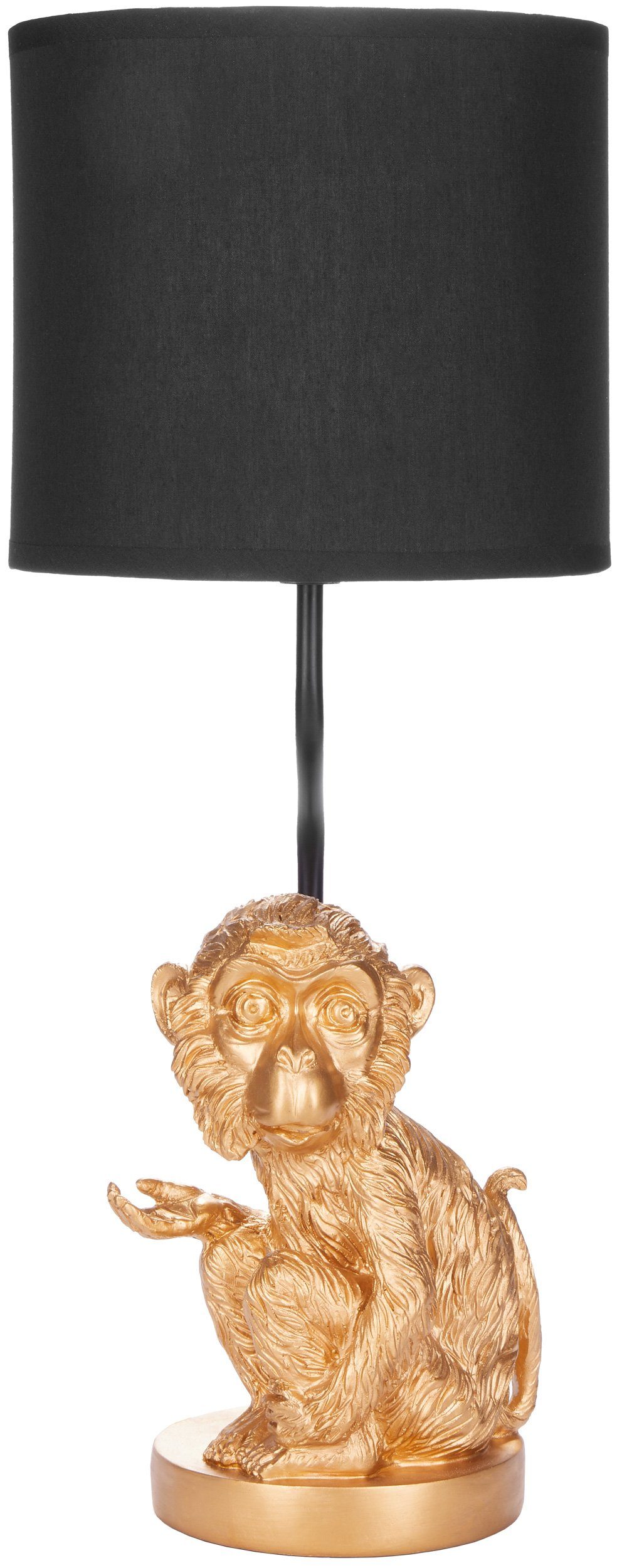 BRUBAKER Nachttischlampe Tischleuchte Kleines Äffchen Gold, günstig online kaufen