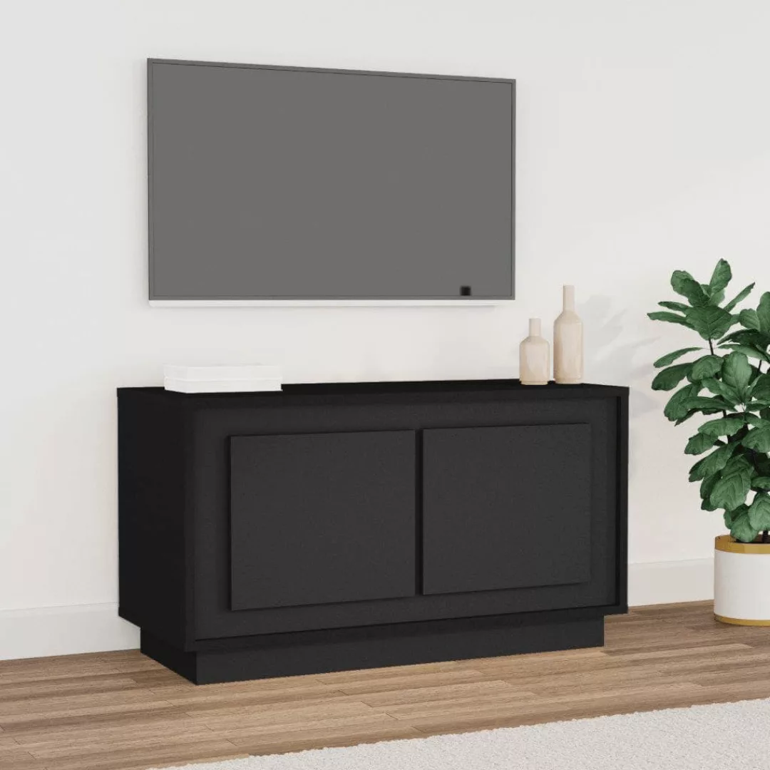 Vidaxl Tv-schrank Schwarz 80x35x45 Cm Holzwerkstoff günstig online kaufen