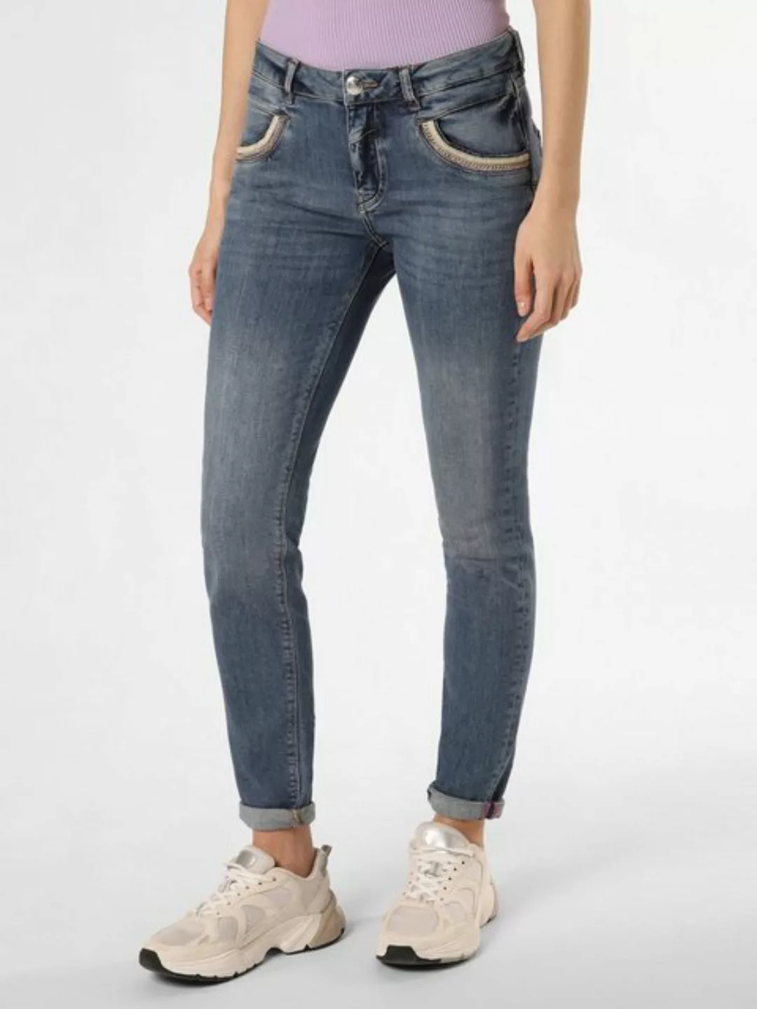 Mos Mosh Skinny-fit-Jeans MMNaomi Stickerei günstig online kaufen