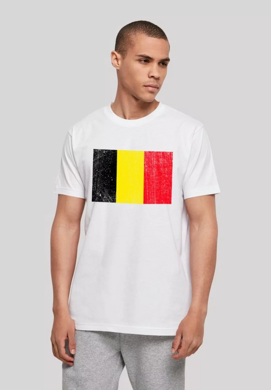 F4NT4STIC T-Shirt "Belgien Flagge Belgium", Print günstig online kaufen