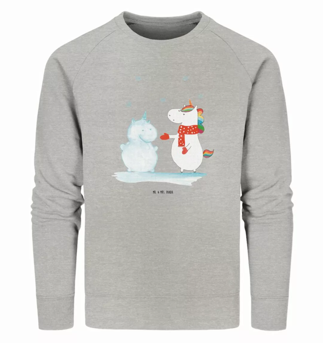 Mr. & Mrs. Panda Longpullover Größe L Einhorn Schneemann - Heather Grey - G günstig online kaufen